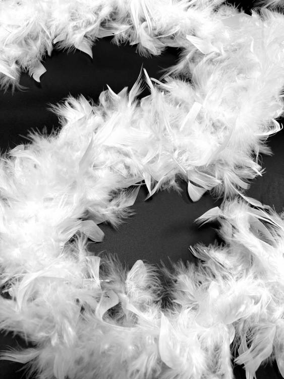 Боа  70г/1,8м цв.белый