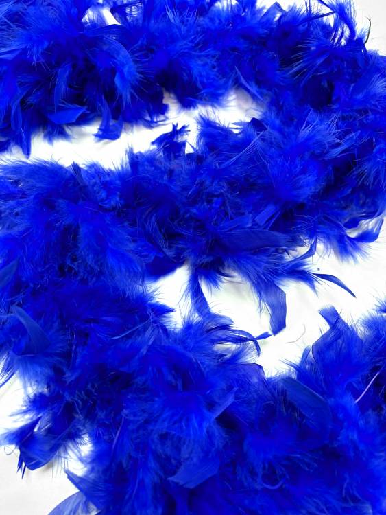 Боа  70г/1,8м цв.васильковый 008/060