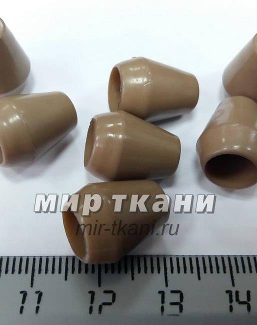 Наконечник 5мм пласт.цв.бежевый