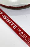 Тесьма репс.1,5см "OFF-WHITE" красный