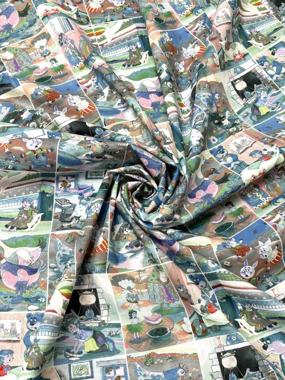 Поплин набивной "Гуана"