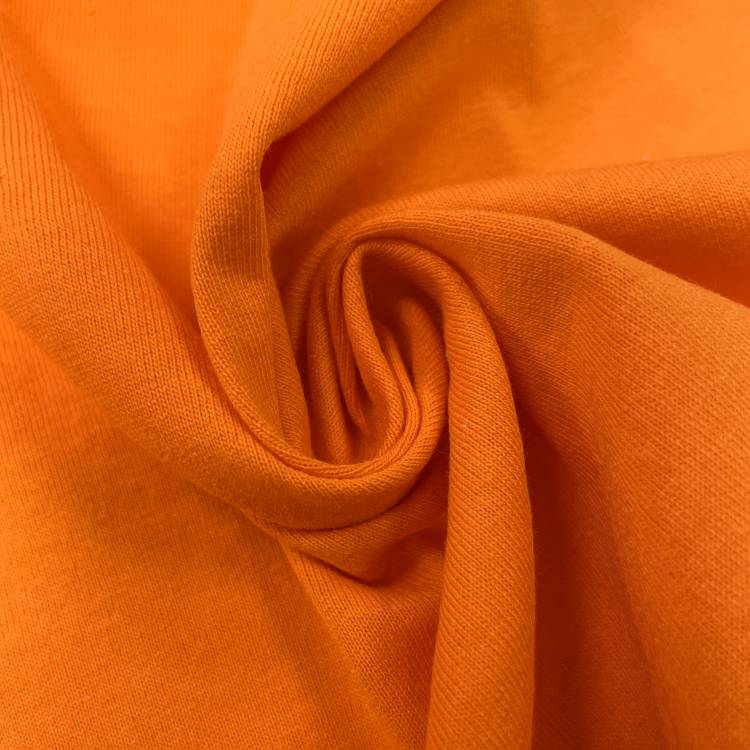 Трикотаж "Кулирная гладь" цвет яр/оранжевый 145 г/м2