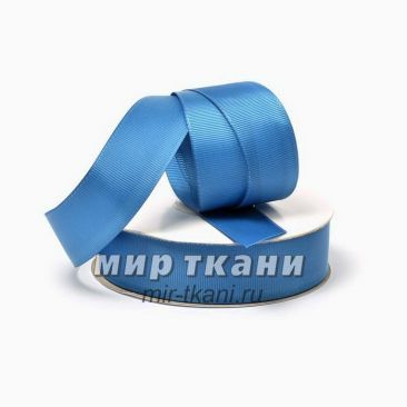 Тесьма репсовая 2,5см бирюза 90,0 м