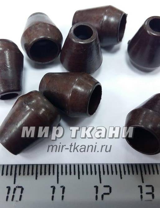 Наконечник 5мм пласт.цв.т.коричневый