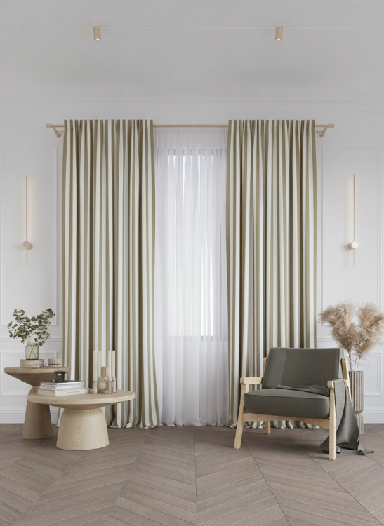 Ткань интерьерная уличная "Рия" цв 324 с водоотталкивающим покрытием