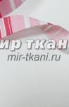 Тесьма репс. 1,5см "Полоска",  розовый
