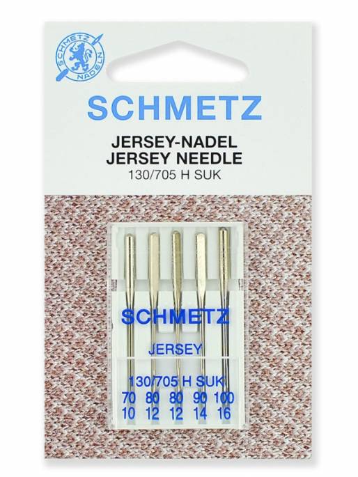 Иглы "Schmetz" джерси №№70,80(2),90,100 (5шт.)