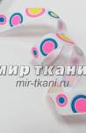 Тесьма репс. 1,5см "Пузыри",  белый