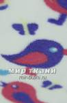 Вельсофт набивной "Птички"
