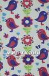 Вельсофт набивной "Птички"