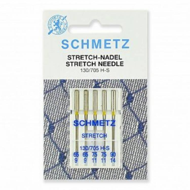 Иглы "Schmetz" стрейч №№65(2), 75(2), 90(1) (5шт.)