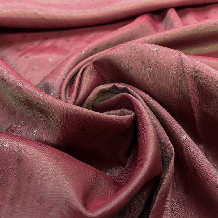 Подклад жаккард точечный ромбик цвет красный