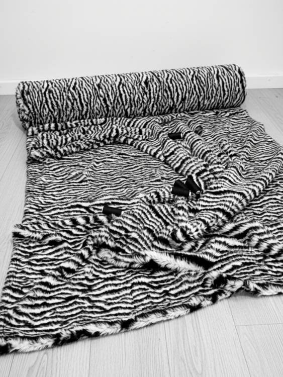 Мех искусственный "Полоска"