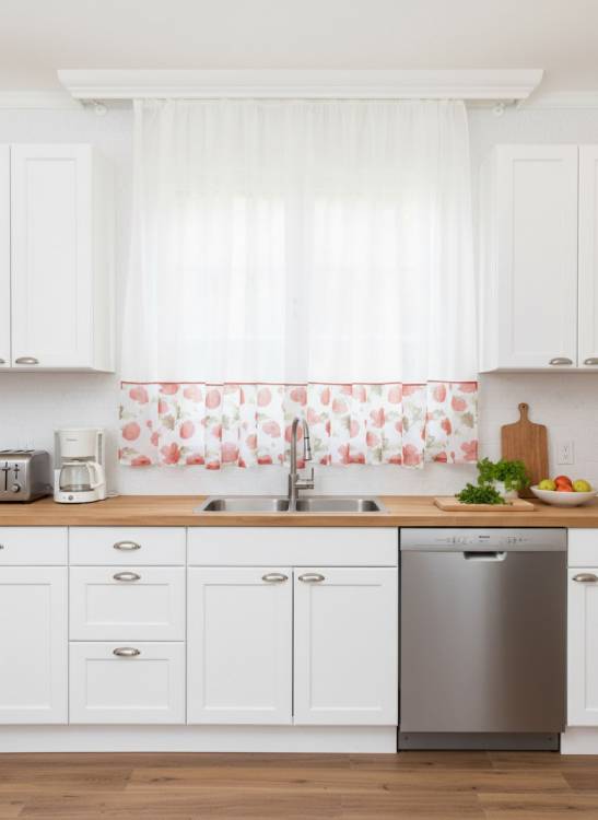 Гардина - 1,80  "Азалия" цв.красные маки