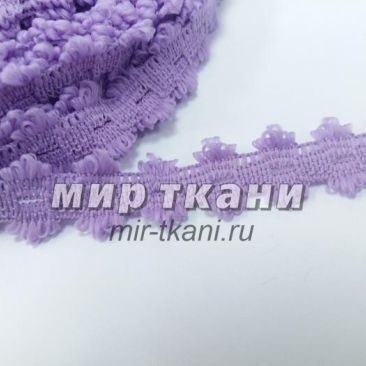 Тесьма вязаная сиреневый 20мм